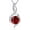01-garnet, variant on Round Birthstone Necklace for Women 925 Sterling Silver Created Gemstone Infinity Pendant Necklaces Christmas Birthday Jewelry Gifts for Wife Mother Her, 18"+2"