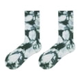 thumbnail image 1 of 1 par de calcetines de moda novedosos estampados coloridos y geniales con diseño de monopatín teñido anudado Verde, 1 of 9