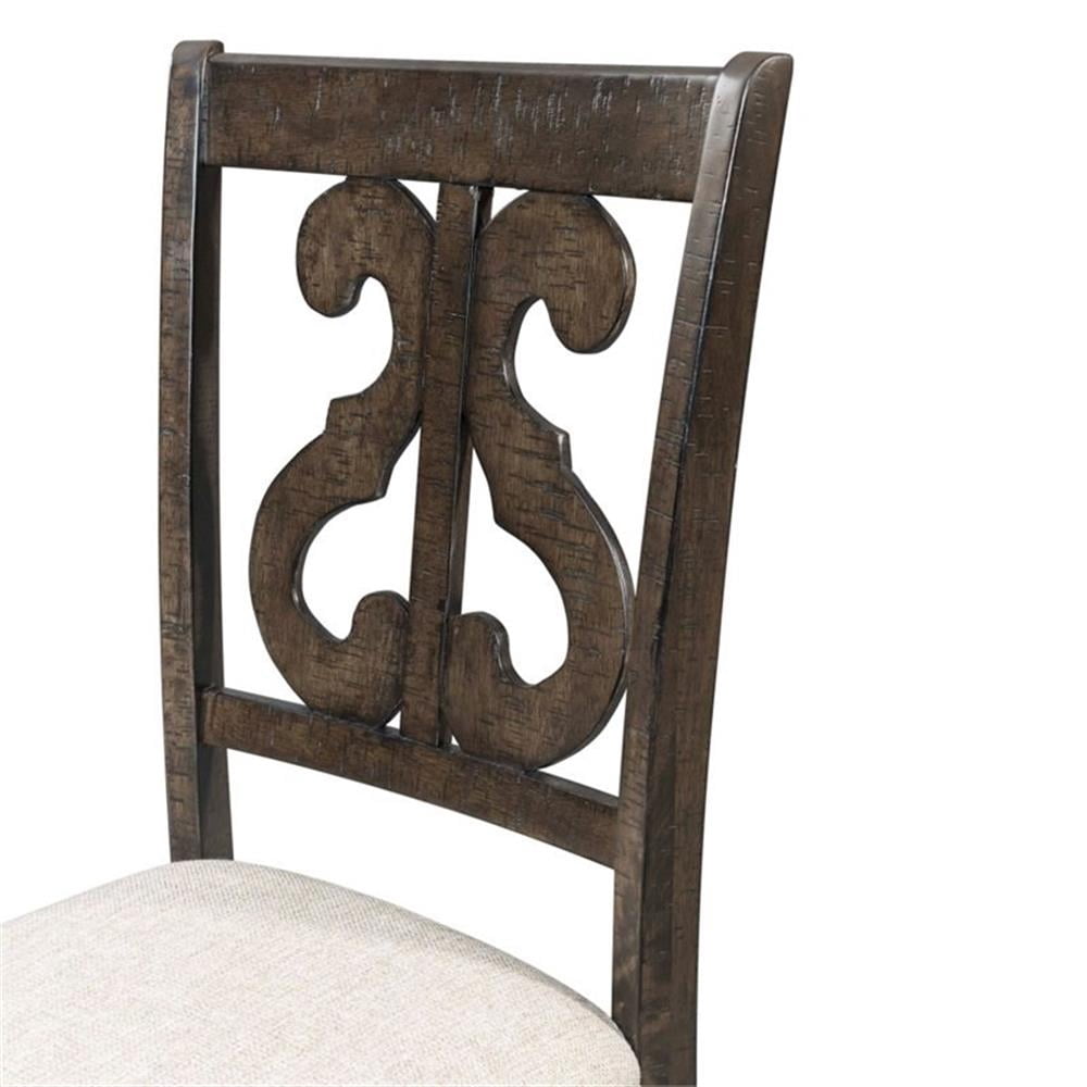 Picket House Furnishings Stanford Wooden Swirl Back Side Chair Set