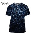 thumbnail image 1 of Trendy Graffiti Paint Vertigo Neon Painted Abstract 3D Printed T Shirt Colorful Hypnotic Distorted Line Unisex Short Sleeve Tees, 1 of 5