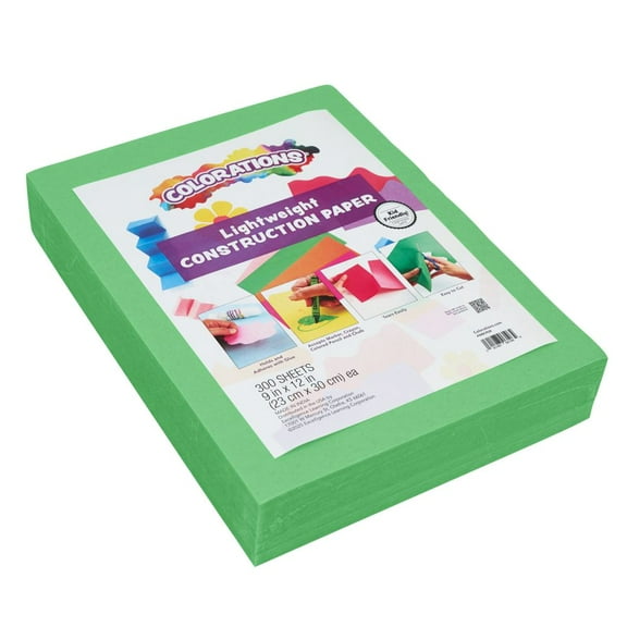 Colorations 9" x 12" Lightweight Construction Paper - 300 Sheets