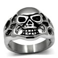 thumbnail image 1 of Alamode TK468-15 Bague Homme en Acier Inoxydable Poli Sans Pierre - Taille 15, 1 of 1