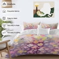 thumbnail image 4 of Spring Floral Bedding 3 Piece Duvet Cover Set Queen Size, Modern Oil Painted Daisy Botanical Elegant Soft Microfiber Comforter Cover with Zipper Closure & Pillowcases, FadeResistant Quilt Cover, 4 of 9