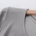 thumbnail image 4 of Lovskoo Basic Long Sleeves for Women Pajama Tops Round Neck Tops Loose Casual Pullovers Tee Shirts Basic Tops Gray M, 4 of 9