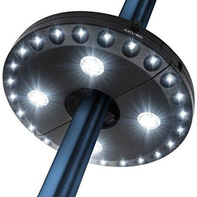 Led Concepts Patio Umbrella Light Wireless 28 Lights 3 Led Concepts Patio Umbrella Light Wireless 28 Lights 3 Lighting Mode Pole