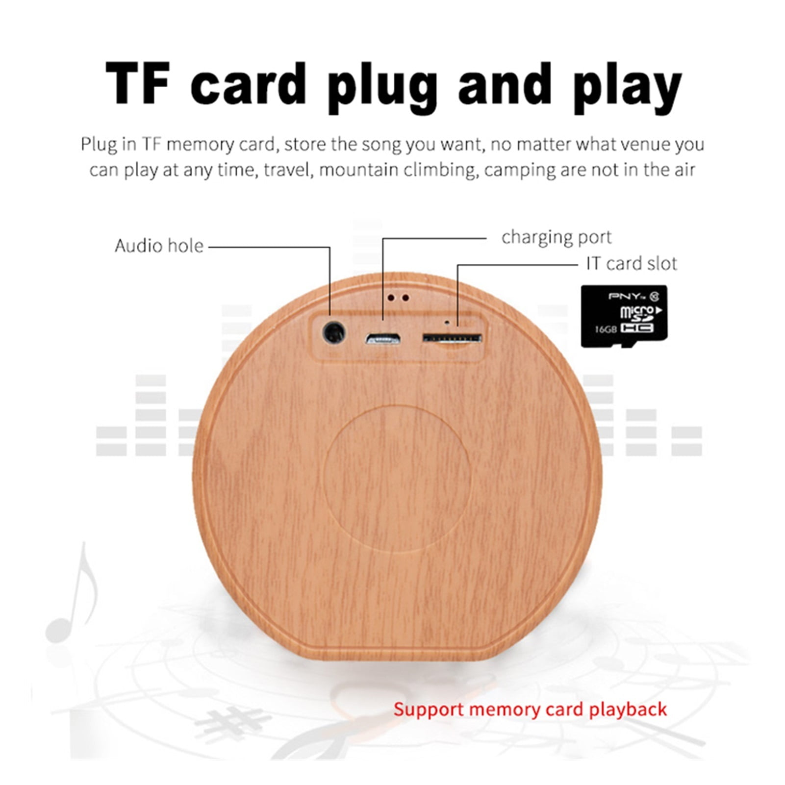 Mini Bluetooth Speaker Wireless Loudspeaker Portable Speaker Desk Radio USB Music Surround Outdoor Phone Function Speaker ,Quality Sound