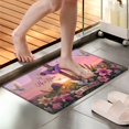 thumbnail image 6 of 1/2/3pcs Soft Flannel Non-Slip Washable Mat Suitable, Bathroom, Laundry - Easter Cross & Dove Religious, Water-Absorbing Floor Mat, Machine Washable (1/2/3-Mat Set), 6 of 14