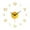 Yellow, variant on 11-23-Inch Number DIY 3D Wall Clock Quartz Home Office Decoration Art Clock