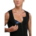 thumbnail image 7 of Sweat Vest for Men Waist Trainer Sauna Vest Body Shaper Polymer Zipper Sauna Tank Top Workout Shirt, 7 of 7