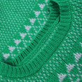 thumbnail image 4 of Chandail de Noël pour Femmes, Tricoté à la Main, Mode, Col Rond, Imprimé, Cardigan Chaud, Décontracté, Mi-Long, 4 of 7