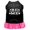 Black W/Bright Pink, variant on Pet Dog Cat Dress Screen Printed, "Be Thankful For Me"