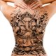 thumbnail image 1 of Etiquetas Engomadas Del Tatuaje Tatuajes falsos de dioses Tatuajes de hombro desechables Fuente de fiesta de moda para la espalda del cuerpo Ndcxsfigh Libre de BPA, 1 of 3