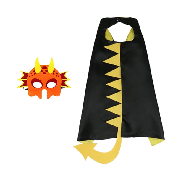 Disfraz de dinosaurio Salvador, capa y máscara, accesorios de cosplay para carnaval medieval y Halloween