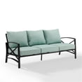 thumbnail image 3 of Afuera Living Metal/Polyester Outdoor Sofa in Mist Green/Oil Rubbed Bronze, 3 of 13