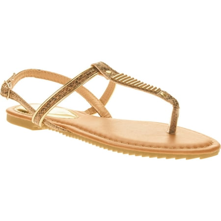 Green Jelly Sandals - Victoria K. Women Gold Embellishment Sandals