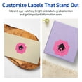 thumbnail image 4 of Avery Square Scalloped Labels, Bright Pink, 1-5/8" x 1-5/8", 1,600ct, 4 of 11
