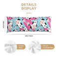 thumbnail image 2 of Body Pillow Cover - Soft Body Pillow Pillowcase, Classic Funny Cute Cow Eating Grass Breathable Long Body Pillow Case Cover with Invisible Zipper 20x60in, 2 of 5