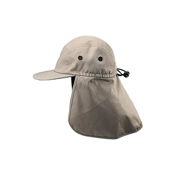 Top Headwear Twill Cap W/ Flap - Khaki