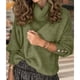 thumbnail image 5 of Suéteres de Punto Grueso Oversize para Mujer, con Cuello Alto, Larga y Corte Holgado, Ideales para el Invierno Verde 4XL, 5 of 8