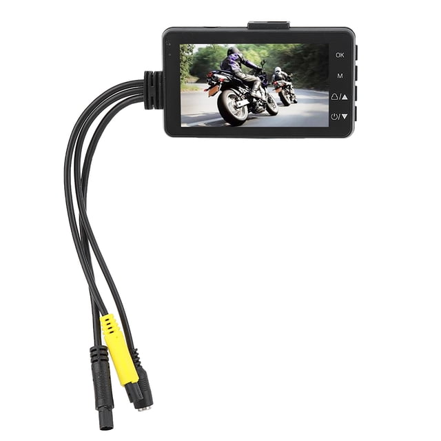 Cámara Doble Para Motocicleta Resistente 720p Grabador de Pantalla Lcd de 3 Pulgadas para datos de motocicleta de Cámara Doble Ocula para Motocicleta