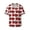 Cute Red Crab, variant on Cute Sea Animals Print Men's Wrinkle Free Untucked Cuban Shirt Business Casual Button Down Shirts Short Sleeve Shirt