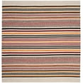 thumbnail image 2 of SAFAVIEH Montauk Crawford Striped Soft Braided Cotton Area Rug, Red/Multi, 6' x 6' Square, 2 of 6