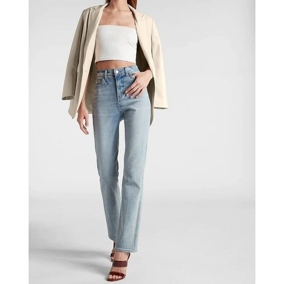 Genuine Classic Button Party Blazer Real Lambskin Leather Beige Stylish Women