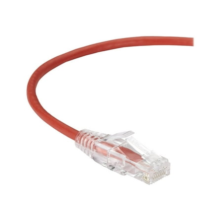 Black Box Slim-Net 12ft RJ-45 M/M Cat6 Patch Network Cable Red