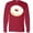 Red, variant on Inktastic White Donut with Sprinkles Long Sleeve T-Shirt