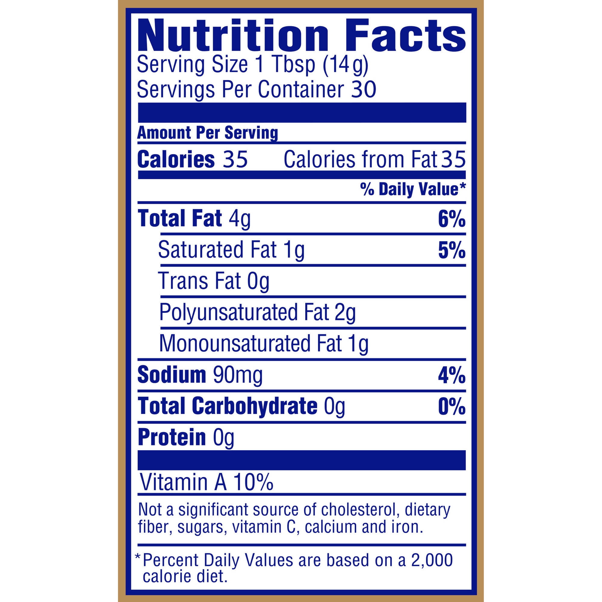 Imperial Margarine Nutrition Facts Bios Pics