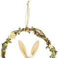 thumbnail image 4 of Northlight Bunny with Flowers Artificial Mini Easter Twig Wreath - 10", 4 of 5
