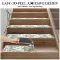 thumbnail image 3 of LOKHOM 15 Pack Carpet Stair Treads for Wooden Steps Indoor 8" X 30" Non Slip Staircase Step Treads for Dogs, Kids and Elders, Green/Yellow, 3 of 7