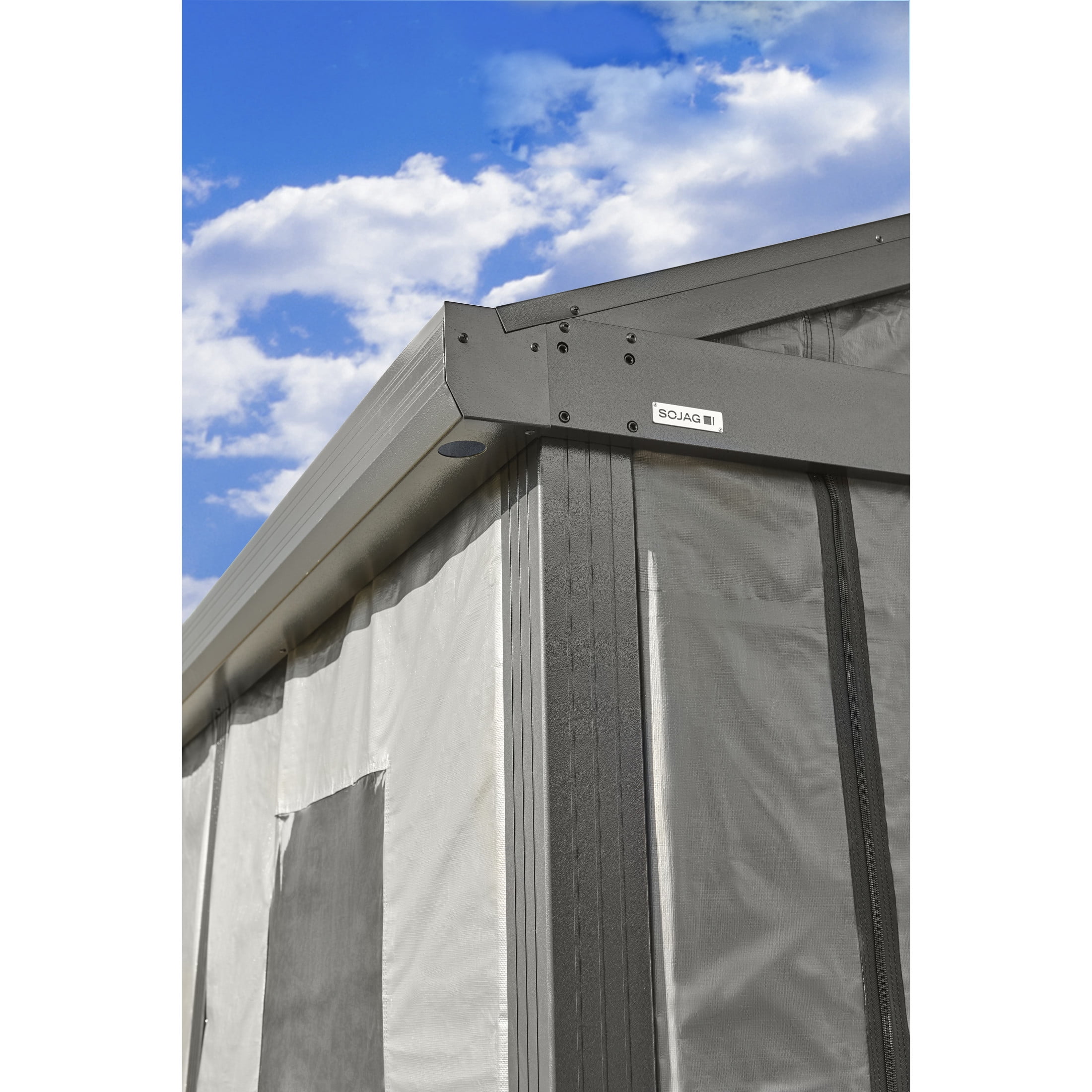 Sojag Samara 20 x 12 x 10 ft Charcoal Enclosure Kit For Carport