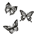 thumbnail image 1 of 3 Uds Mariposa Metal DecoracióN de Pared Negro Mariposa Metal Pared Colgante DecoracióN Granja RúStica Hogar Oficina Dormitorio DecoracióN, 1 of 5