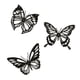 thumbnail image 1 of 3 Uds Mariposa Metal DecoracióN de Pared Negro Mariposa Metal Pared Colgante DecoracióN Granja RúStica Hogar Oficina Dormitorio DecoracióN, 1 of 5