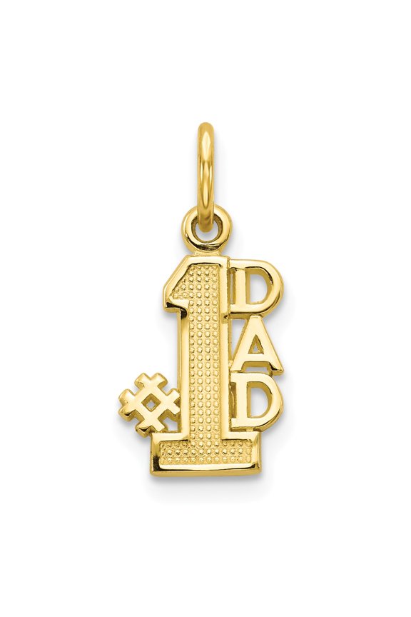 10k Dad Charm in 10k Yellow Gold