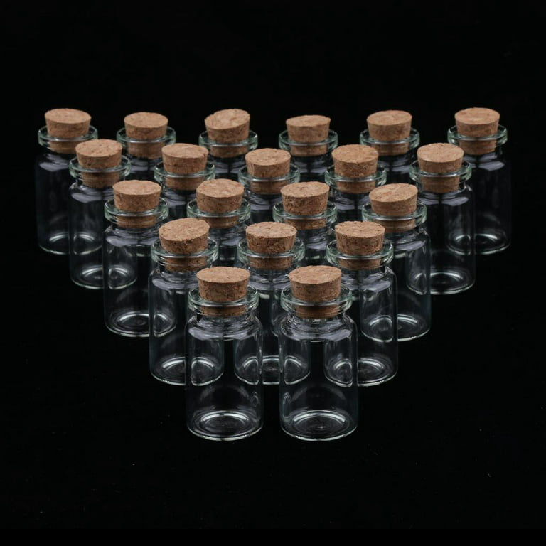 10 PCS Small Glass Bottles with Cork Lids, 3ml Empty Spell Jars Mini Glass  Bottles with Stoppers Min…See more 10 PCS Small Glass Bottles with Cork
