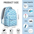 thumbnail image 6 of "Stylish Butterfly Pattern Backpack - Lightweight School Bag with Spacious Main Compartment, Padded Laptop Sleeve, Ergonomic Shoulder Straps, Fashionable Bookbag for College Students & Women", 6 of 6