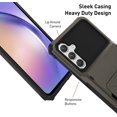 thumbnail image 4 of Wallet Case for Samsung Galaxy A54 5G Case with 4-Card Credit Card Holder Slot Shockproof Cover Hybrid Heavy Duty Protection Armor Phone Case Compatible with Samsung Galaxy A54-Gray, 4 of 5