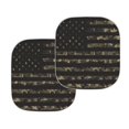 thumbnail image 3 of KUIFORTI Front Windshield Sun Shade American Flag Car Sun Shade for Front Window, 2 Pieces Auto Sun Visor Heat Protection, Universal Car Sunscreen Blocks UV Rays, 3 of 5