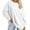 White*, variant on RUTAYY Women's Sweatshirt Oversized Casual Long Sleeve Tops Lightweight Pullover Crewneck Sweatshirt