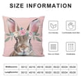 thumbnail image 5 of Pink Throw Pillow Covers ,Spring Forest Animals Pillowcases Decor for Kids Room Living Room Nursery Home, 5 of 5