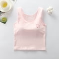 thumbnail image 7 of Bxsruta Teen Girls' Cotton Longline Training Bra, No Show Wirefree Stay in Place Everyday Bra for Ages 10-15, 7 of 7