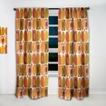 thumbnail image 2 of DESIGN ART Designart 'Abstract Retro Geometric Pattern VI' Mid-Century Modern Blackout Curtain Single Panel 52 in. wide x 108 in. high - 1 Panel 108, 2 of 5