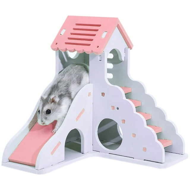 Hamster Hideout Non-toxic Double Layer Hamster House Small Pet Hideout