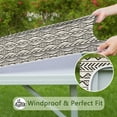 thumbnail image 6 of Boho Style Square Table Cover 34x34 Inch with Stretch Elastic Hem, Floral Design for Card Tables and Patio Settings, 6 of 6