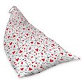 thumbnail image 2 of Valentines Lounger Chair Bag, Arrows of Cupid Mythological Concepts Hearts with Love and Adoration Themes, High Capacity Storage with Handle Container, Lounger Size, Black Red White, by Ambesonne, 2 of 5
