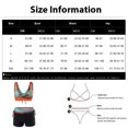thumbnail image 4 of Women's Bikini Set Printed Two Piece Fashion Sexy Swimsuit with Removable Bra Pads No Underwire for Beach Vacation,Green,M, 4 of 6