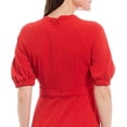 thumbnail image 4 of Maggy London (Virginia Midi) Puff Sleeve Stretch Crepe Sheath Dress, 4 of 6