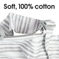 thumbnail image 3 of Boppy Nursing Cover, Gray Watercolor Stripes, Apron Style, Storage Pocket, Feeding Tracker, 3 of 5